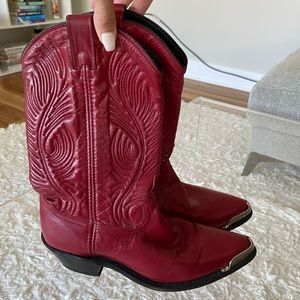 Red vintage cowgirl boots